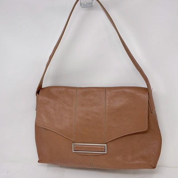 Cole Haan Light Brown Leather Shoulder Bag - Picture 1 of 12